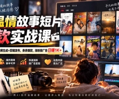 AI温情故事短片爆款实战课-更新｜选题+剧本+分镜+视频生成+剪辑发布，条条爆款，涨粉接广告日赚1K+