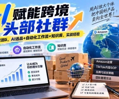 AI赋能跨境头部社群-更新9月：一个人顶一支团队，AI选品+自动化工作流+知识库，实战经验
