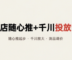 小店随心推+千川投放课 随心推起步·千川放大·测品调价