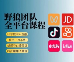 野狼团队2026新版全平台短视频带货教学，打开流量突破口，开始Ai带货(更新1029)
