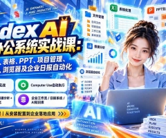 Codex AI智能办公系统实战课：掌握文件、表格、PPT、项目管理、数据分析、浏览器及企业日报自动化
