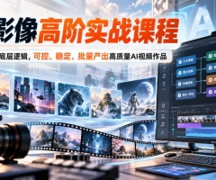 AI影像高阶实战课程，吃透AI影像底层逻辑，可控、稳定、批量产出高质量AI视频作品
