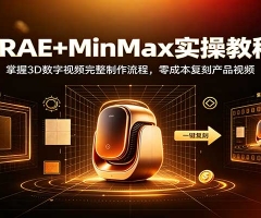 TRAE+MinMax实操教程：3D数字视频完整制作流程，零成本复刻产品视频
