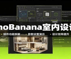 NanoBanana室内设计课：无限画布配置，插件实操，生图改图视频制作