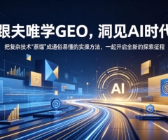 跟夫唯学GEO，洞见AI时代，把复杂技术“蒸馏”成通俗易懂的实操方法，一起开启全新的探索征程(更新26年10月)