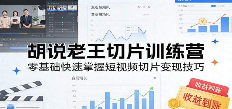 胡说老王切片训练营，零基础快速掌握短视频切片变现技巧-1.jpg