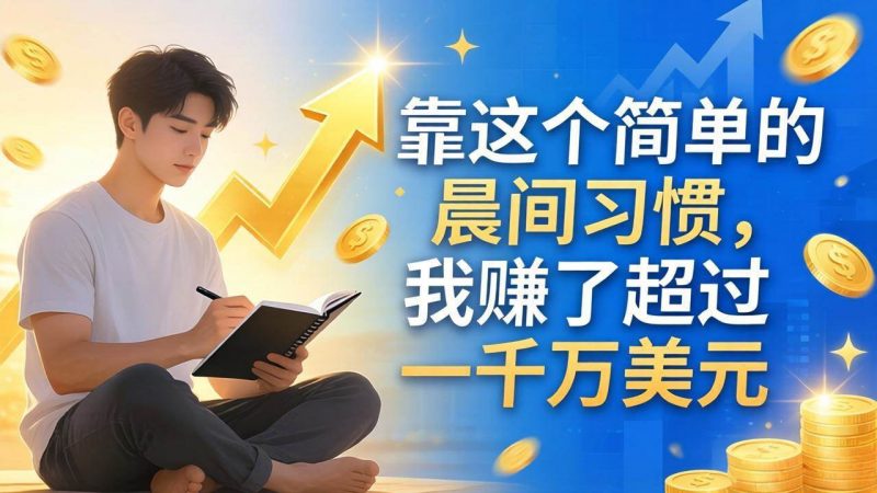 付费文章：靠这个简单的晨间习惯，我赚了超过一千万美元-1.jpg
