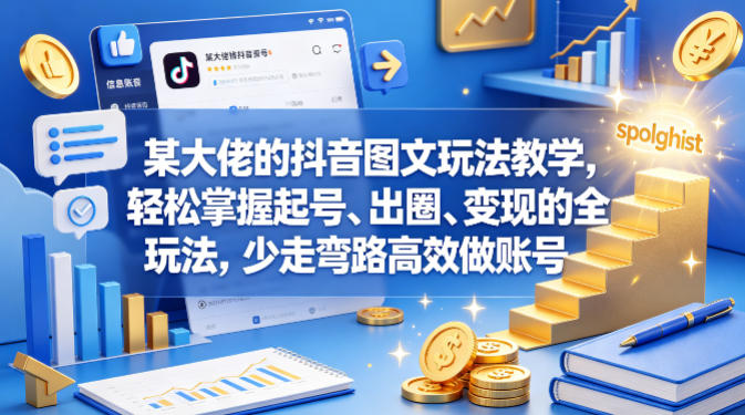 某大佬的抖音图文玩法教学，轻松掌握起号、出圈、变现的全套玩法，少走弯路高效做账号-1.jpg