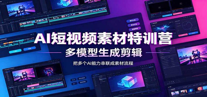 AI短视频素材特训营：Codex本地部署实操，多模型生成剪辑，爆量素材挖掘教学-1.jpg