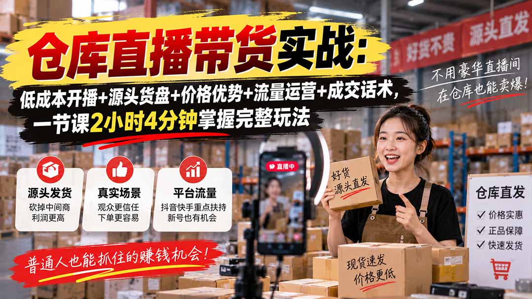 仓库直播带货实战：低成本开播+源头货盘+价格优势+流量运营+成交话术，一节课2小时4分钟掌握完整玩法-1.jpeg