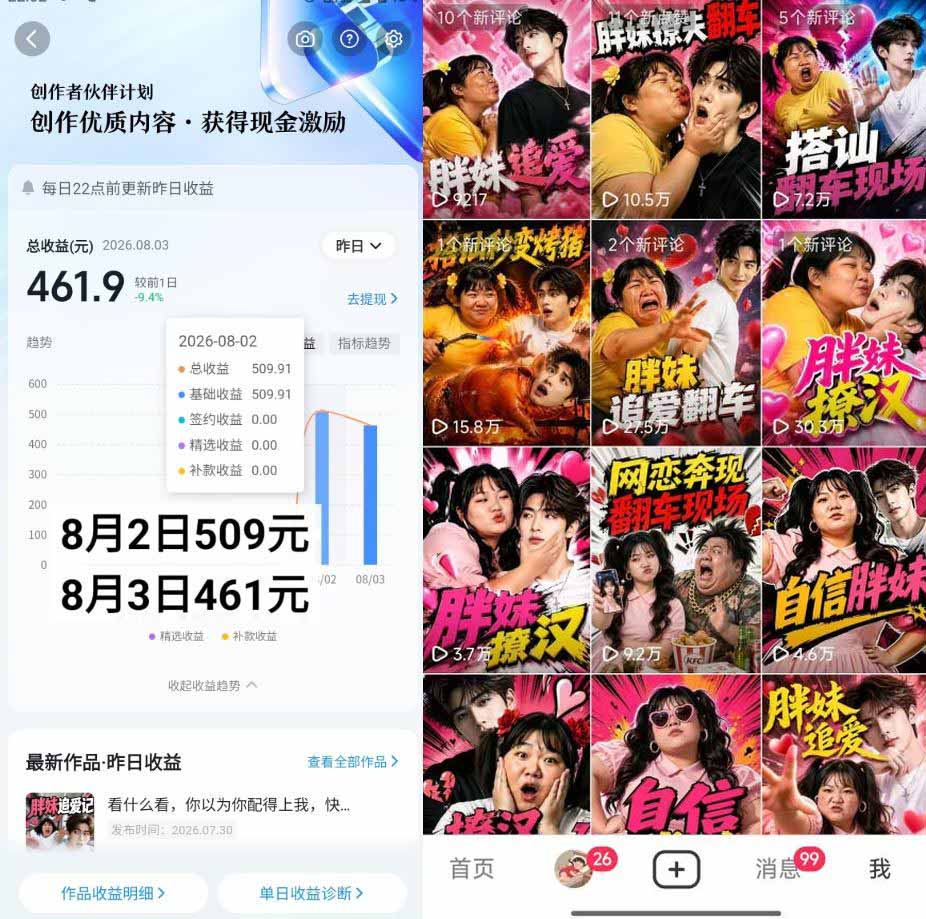 抖音AI胖妹历险记实战课：从剧情构思、AI画面到短视频成片，伙伴计划+视频分成+收徒+商单变现，日赚500+-2.jpeg