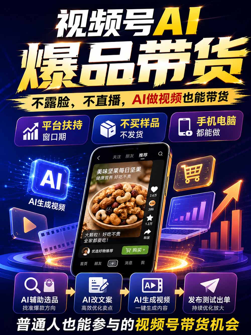 2026视频号AI爆品带货训练营-9月开课｜不露脸不直播，AI做视频发视频号，有人下单，你赚佣金，轻松单日佣金1000+-2.jpeg