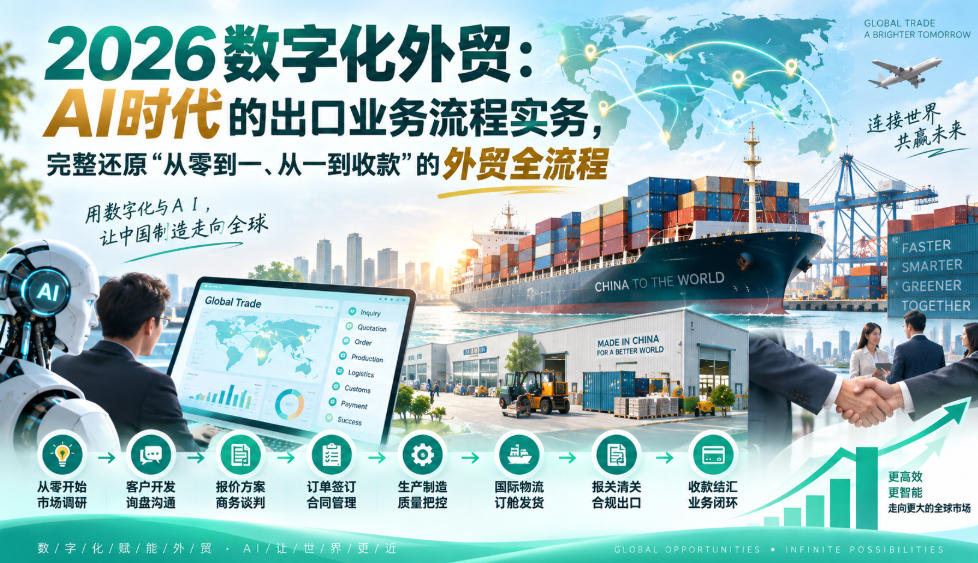 2026数字化外贸：AI时代的出口业务流程实务，完整还原”从零到一、从一到收款”的外贸全流程-1.jpeg