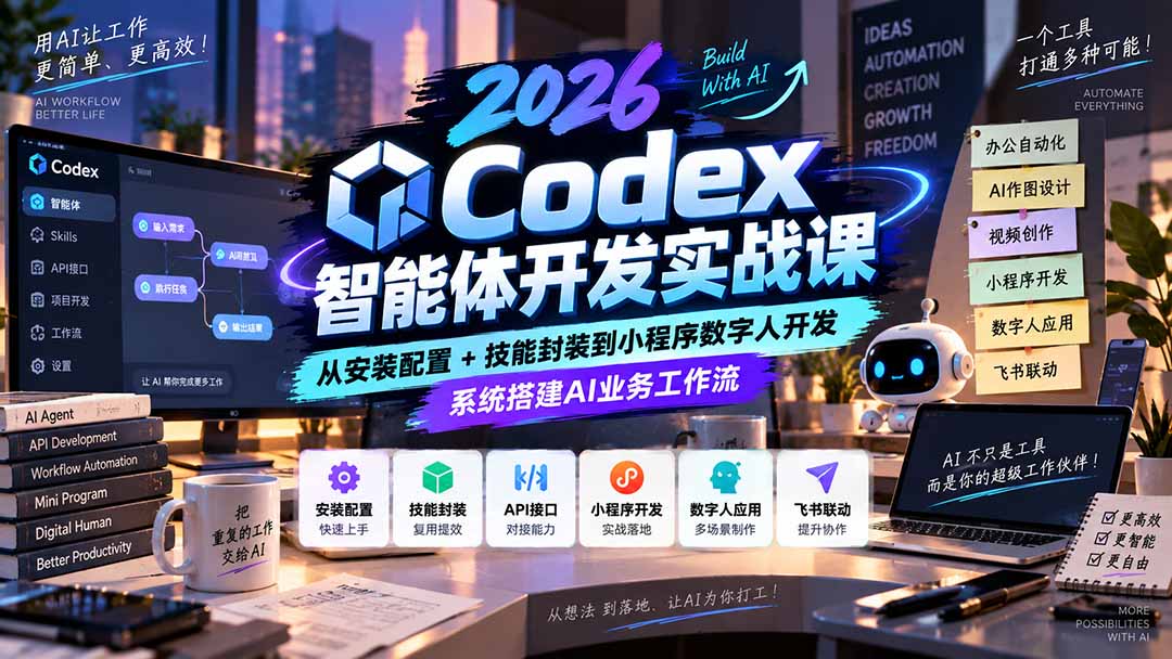 2026Codex智能体开发实战课：从安装配置+技能封装到小程序数字人开发，系统搭建AI业务工作流-2.jpeg