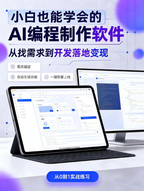 手把手教会你ai编程制作软件到变现全路径，零基础小白轻松上手，从找需求到开发落地变现【揭秘】-1.jpeg
