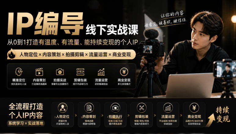 【无水印】IP编导线下实战课，从人物定位到短视频拍摄剪辑，全流程打造有温度、有流量、能持续变现的个人IP内容-1.jpeg