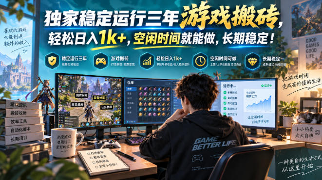 三款AI自动化游戏副业，日入千元，可批量矩阵操作适合新手小白！-1.jpeg