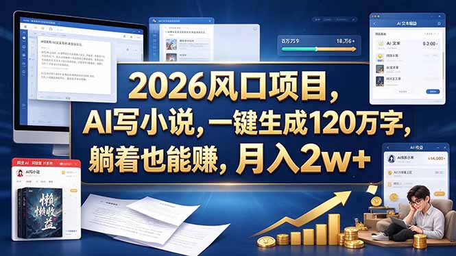 2026 风口项目，AI 写小说，一键生成 120 万字，躺着也能赚，月入 2w +-1.jpeg