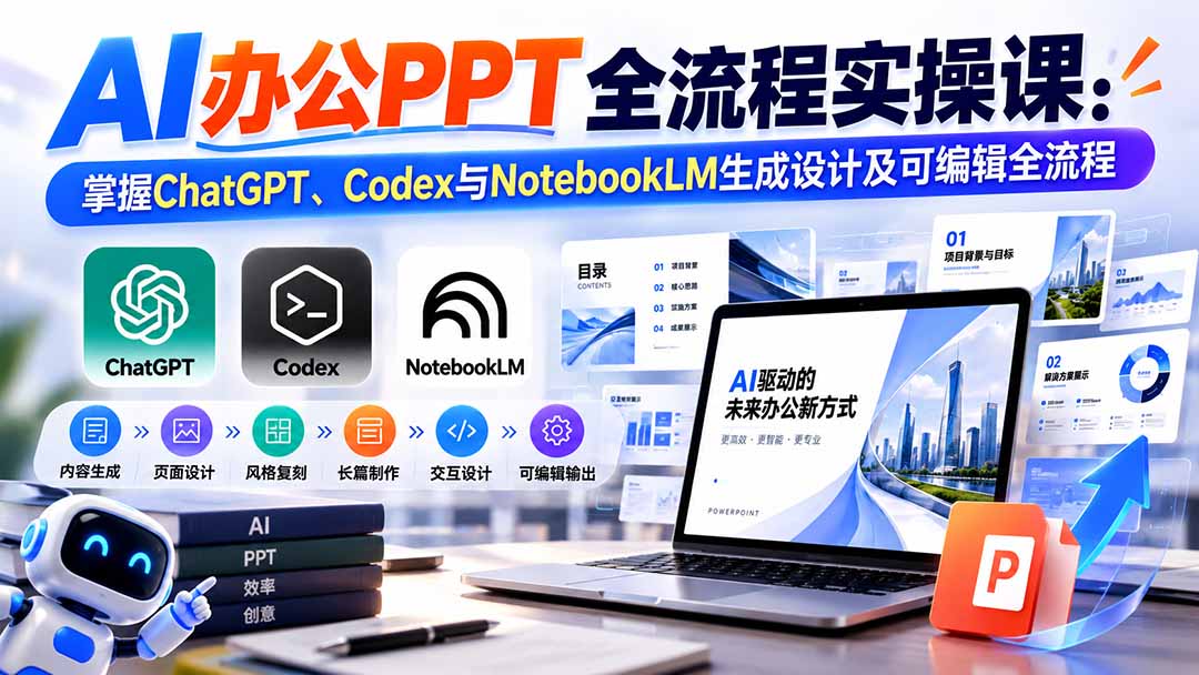 【无水印】AI办公PPT全流程实操课： 掌握ChatGPT、Codex与NotebookLM生成设计及可编辑全流程-1.jpeg