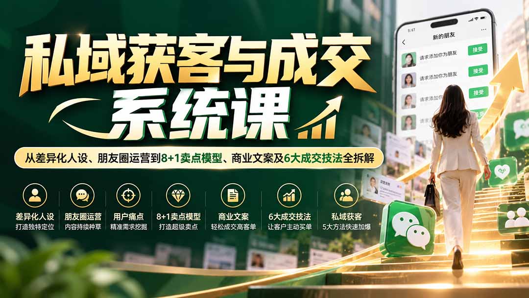 私域获客与成交系统课：从差异化人设、朋友圈运营到8+1卖点模型、商业文案及6大成交技法全拆解-1.jpeg