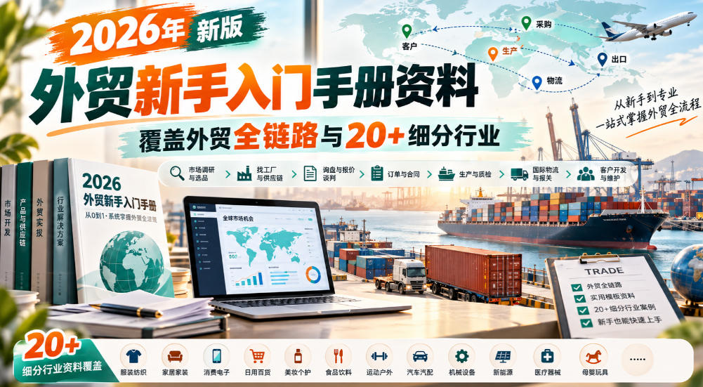 2026年新版外贸新手入门手册资料，覆盖外贸全链路与20+细分行业-1.jpeg
