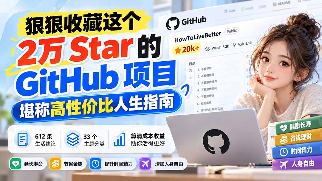 狠狠收藏这个 2 万 Star 的 GitHub 项目，堪称高性价比人生指南。-1.jpeg