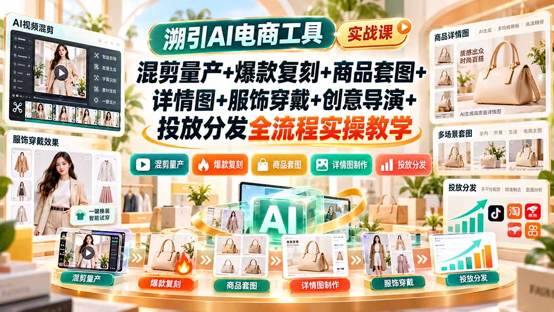 溯引AI电商工具实战课：混剪量产+爆款复刻+商品套图+详情图+服饰穿戴+创意导演+投放分发全流程实操教学-1.jpeg