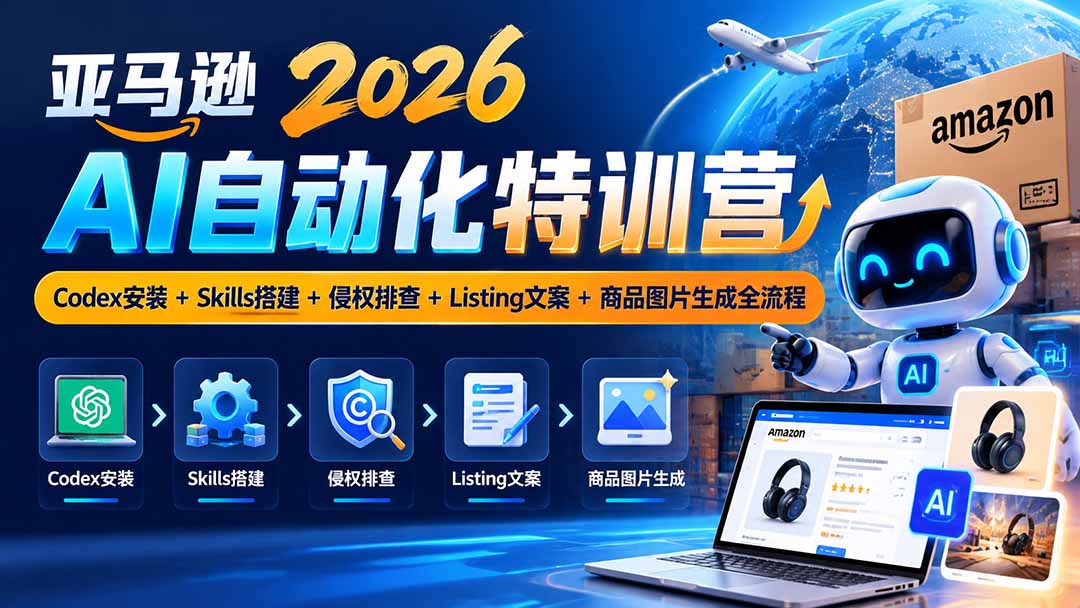 亚马逊2026AI自动化-10月特训营：Codex安装+Skills搭建+侵权排查+Listing文案+商品图片生成全流程-1.jpeg
