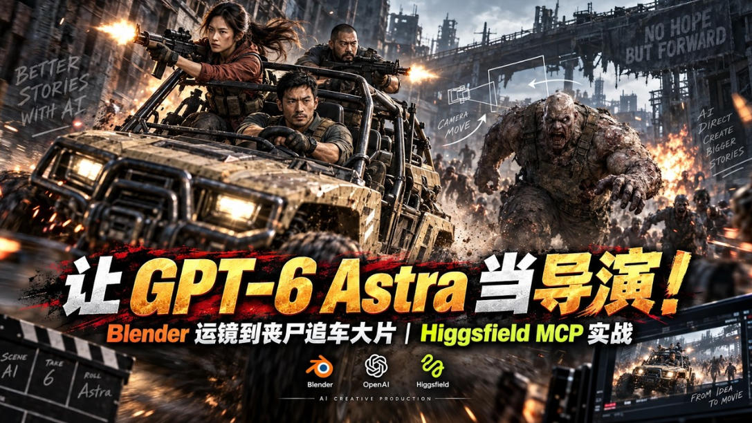 让GPT-6 Astra当导演！Blender运镜到丧尸追车大片｜Higgsfield MCP实战-1.jpeg