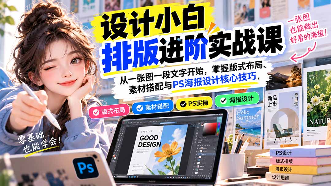 设计小白排版进阶实战课：从一张图一段文字开始，掌握版式布局、素材搭配与PS海报设计核心技巧-1.jpeg