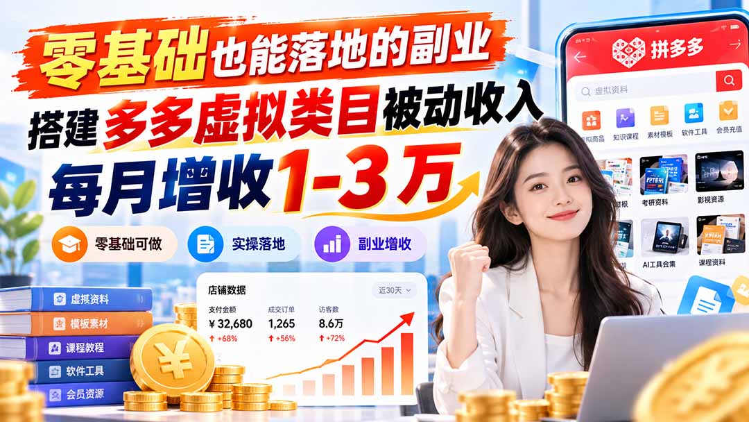 零基础也能落地的副业，搭建多多虚拟类目被动收入，每月增收 1-3 万-1.jpeg