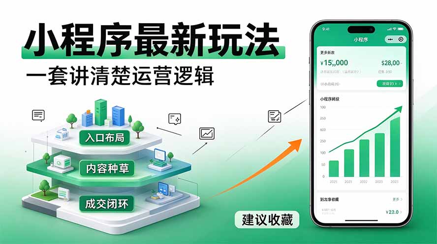 微信小程序最新玩法 四种收益来源，单日收入400+-1.jpeg