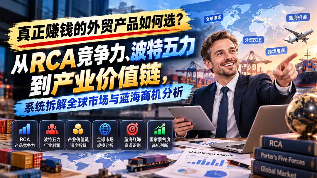 真正赚钱的外贸B2B产品如何选？从RCA竞争力、波特五力到产业价值链，系统拆解全球市场与蓝海商机分析-1.jpeg