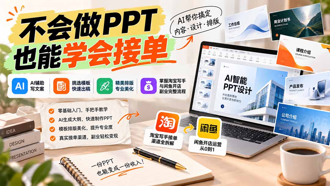 不会做PPT也能学会接单：AI辅助写文案、挑模板、做排版，掌握淘宝写手与闲鱼开店副业完整流程-1.jpeg