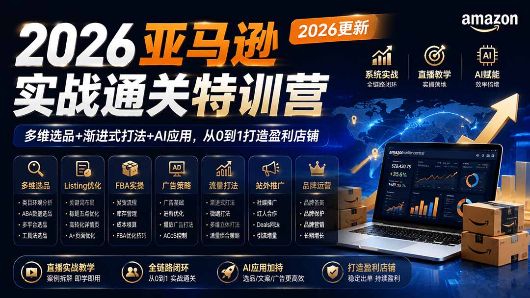 2026亚马逊实战通关特训营-更新1017，多维选品+渐进式打法+AI应用，从0到1打造盈利店铺-1.jpeg