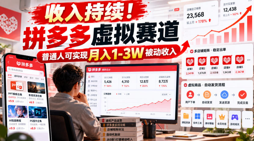 收入持续！拼多多虚拟赛道，普通人可实现月入1-3 W被动收入【揭秘】-1.jpeg