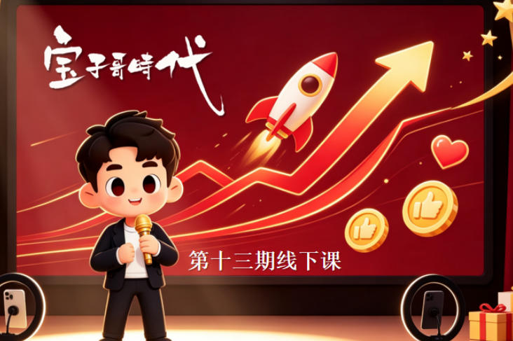 宝子哥抖音直播第13期VIP线下课9月5-6日，26年最值得看的直播课程，快速突破直播间流量瓶颈，打造高效起号闭环-1.jpeg