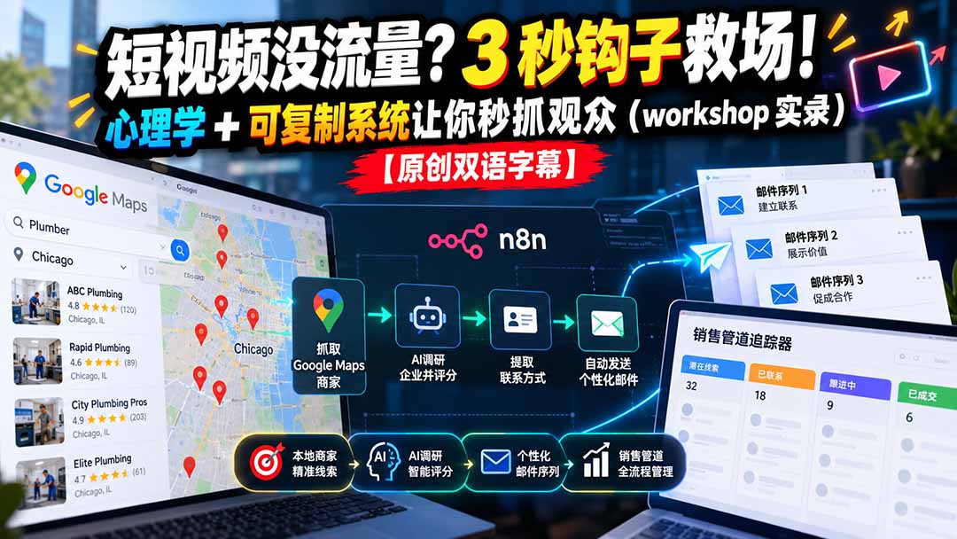 短视频没流量？3 秒钩子救场！心理学 + 可复制系统让你秒抓观众(workshop 实录-1.jpeg