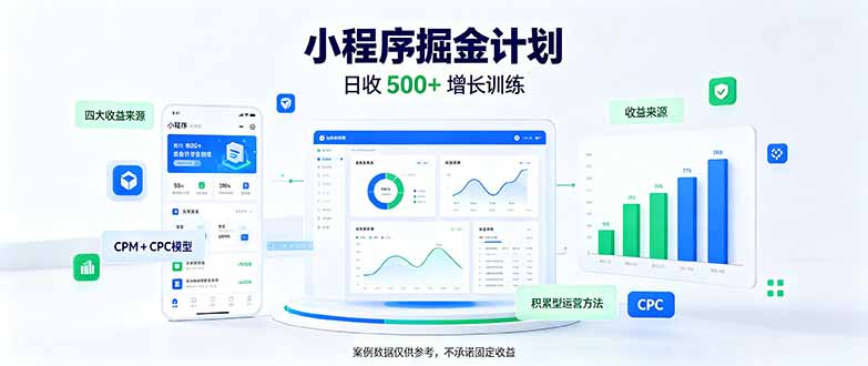 一部手机日入500+，微信小程序掘金计划，四种收入来源，长期稳定可靠-1.jpeg