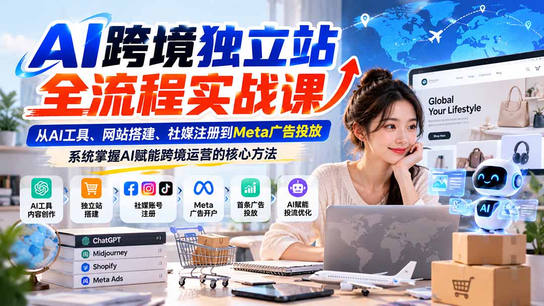 AI跨境独立站全流程实战课：从AI工具、网站搭建、社媒注册到Meta广告投放，系统掌握AI赋能跨境运营的核心方法-1.jpeg