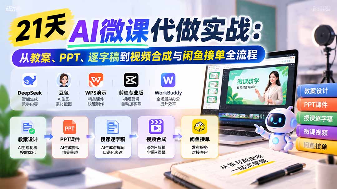 21天AI微课代做实战：从教案、PPT、逐字稿到视频合成与闲鱼接单全流程-1.jpeg