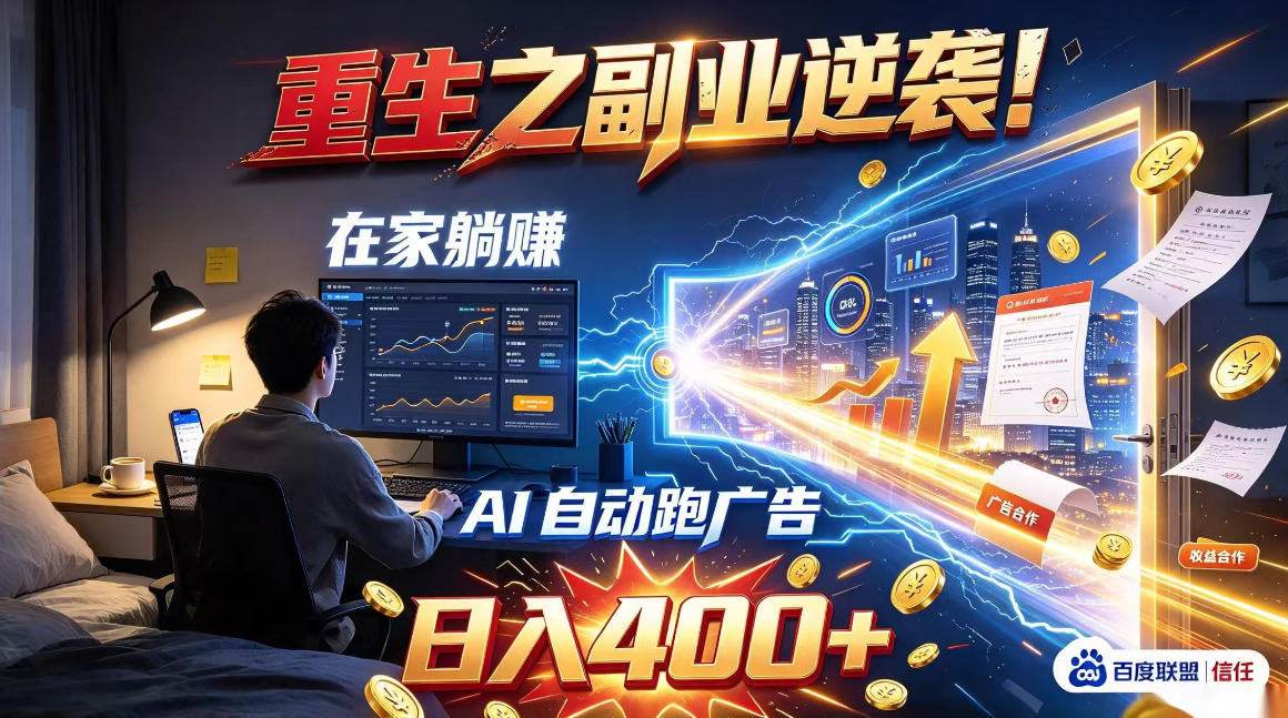 重生之副业逆袭！在家躺赚AI自动跑广告日入400+，无需人工操作【揭秘】-1.jpeg