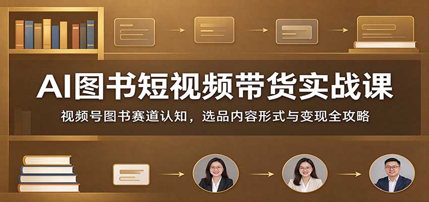 AI图书短视频带货实战课：视频号图书赛道认知，选品内容形式与变现全攻略-1.jpeg