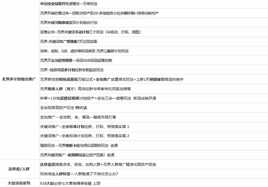 2026淘天开单秘籍PRO实战陪跑课程-更新1023：全套落地运营玩法，一站式解决淘宝流量低、不出单难题-3.jpeg
