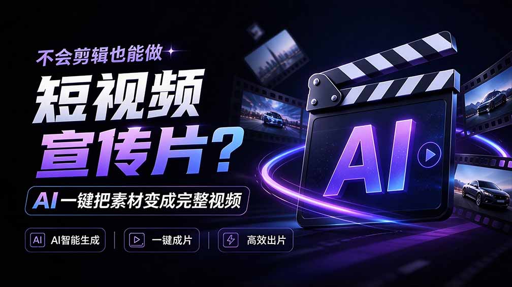 我跪下来了！不会剪辑也能做短视频宣传片？ AI 一键把素材变成完整视频，真是神奇，OpenFilm 超省事-1.jpeg