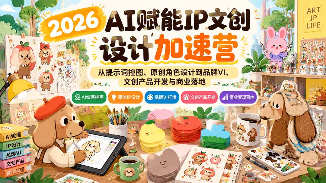 2026AI赋能IP文创设计加速营：从提示词控图、原创角色设计到品牌VI、文创产品开发与商业落地-1.jpeg