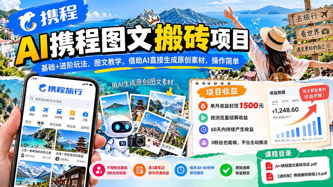 AI携程图文搬砖项目，基础+进阶玩法，图文教学，借助AI直接生成原创素材，操作简单-1.jpeg
