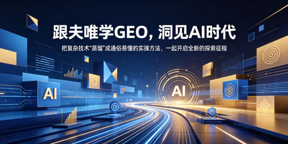 跟夫唯学GEO，洞见AI时代，把复杂技术“蒸馏”成通俗易懂的实操方法，一起开启全新的探索征程(更新26年10月)-1.jpeg