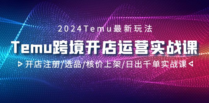 2024Temu羳Ӫʵս̳̣ע/ѡƷ/˼ϼ/ճǧʵս