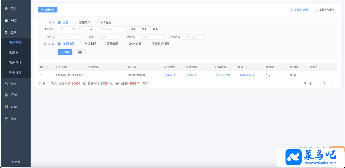 СChatGPTϵͳԴv2.7.6ȫԴVueǰ+PHP